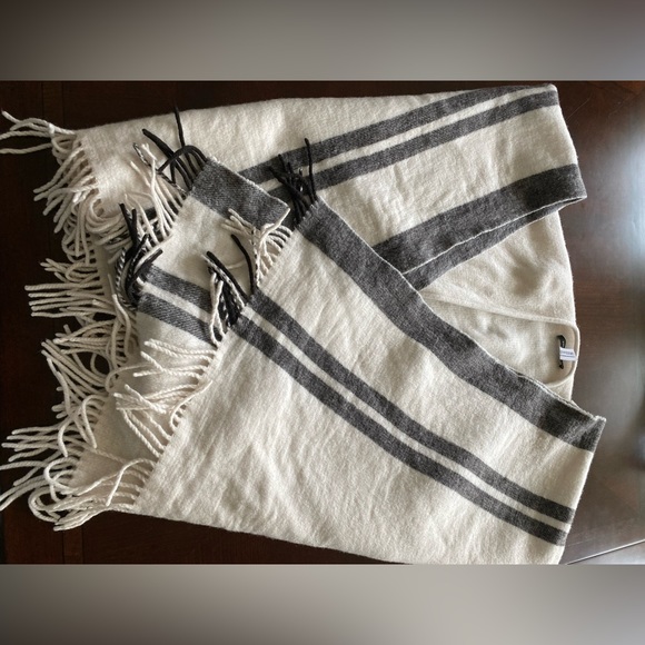 Banana Republic Border Stripe Wool-Blend Poncho - Picture 8 of 8